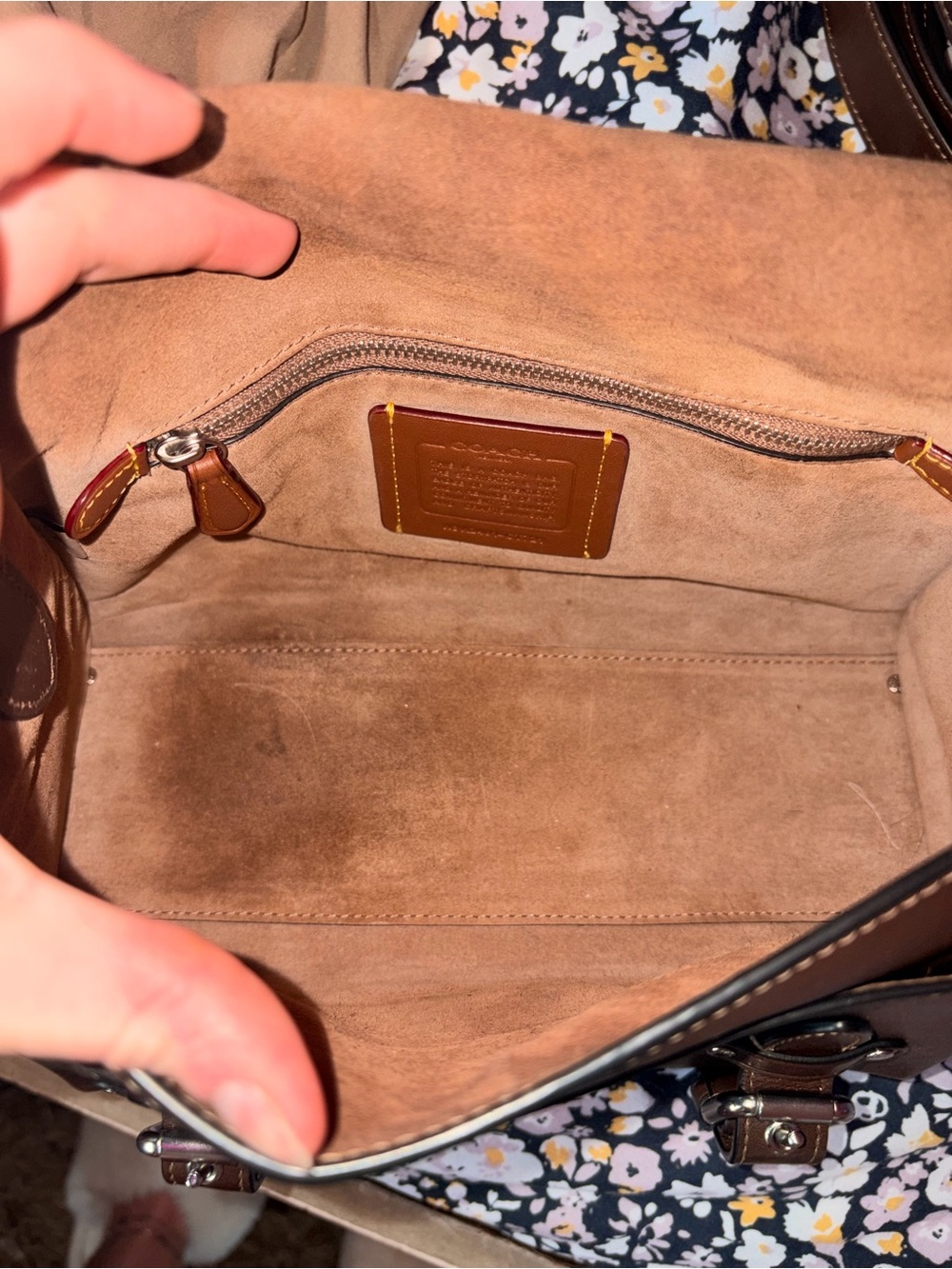 Coach Western Tabby in color Maple - Picture 9 of 13